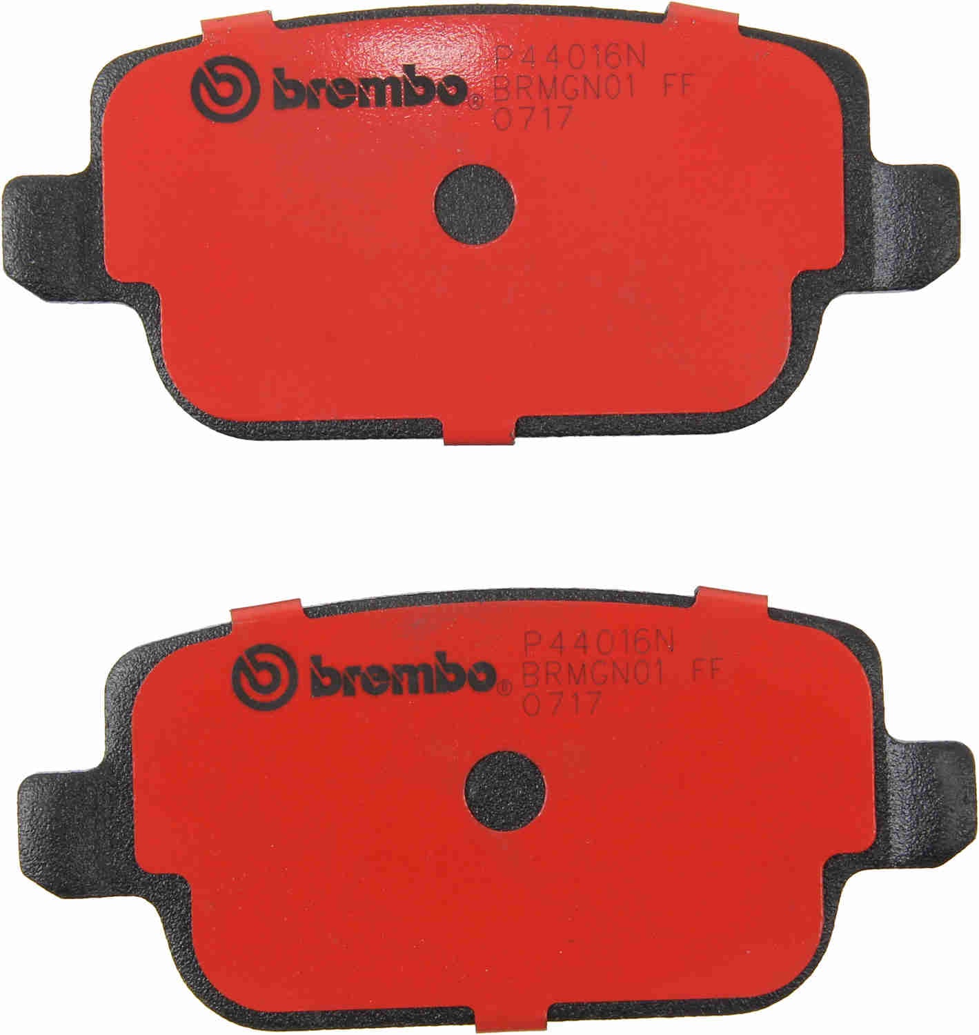 Back View of Rear Disc Brake Pad Set BREMBO P44016N