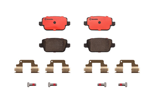 Top View of Rear Disc Brake Pad Set BREMBO P44016N