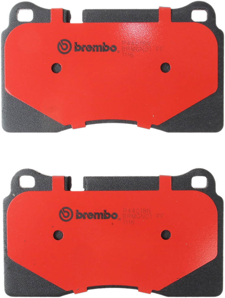 Back View of Front Disc Brake Pad Set BREMBO P44018N