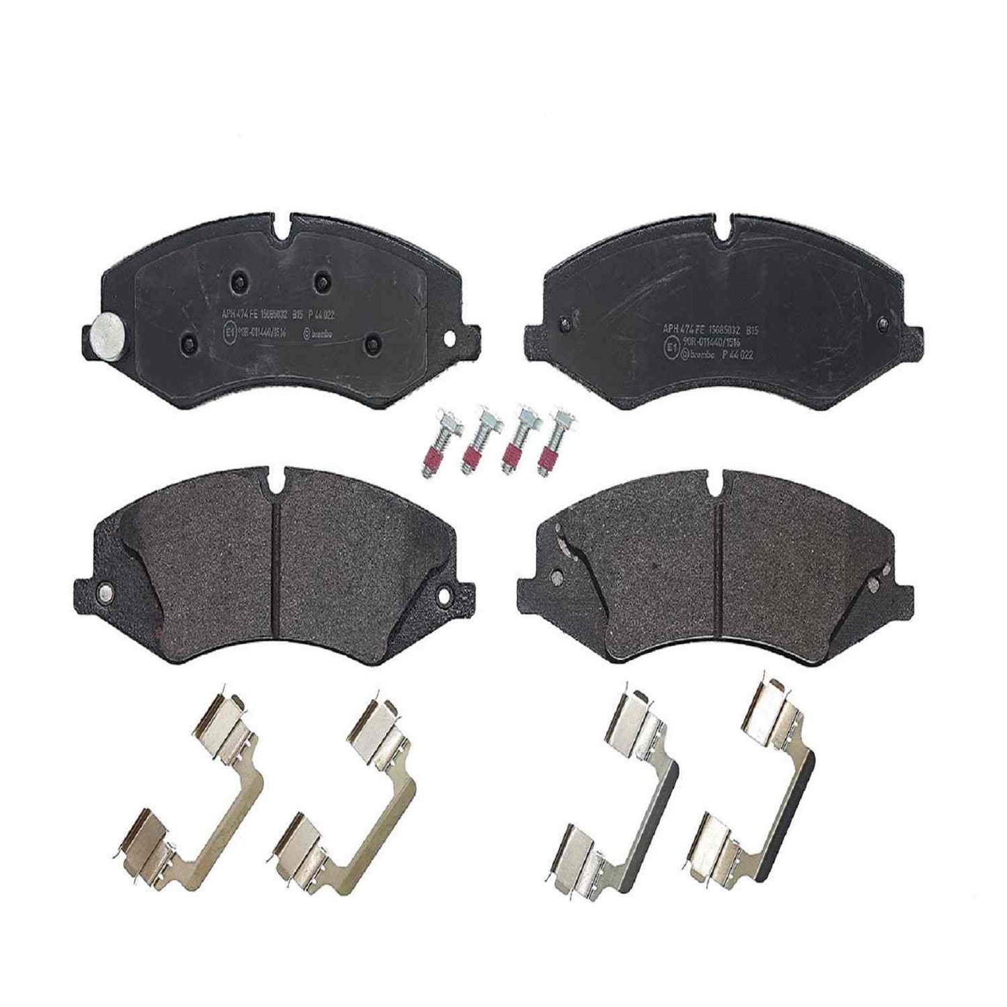 Front View of Front Disc Brake Pad Set BREMBO P44022