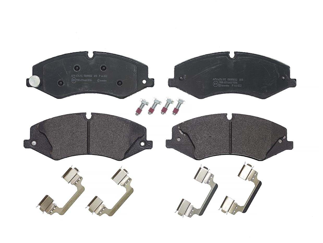 Top View of Front Disc Brake Pad Set BREMBO P44022