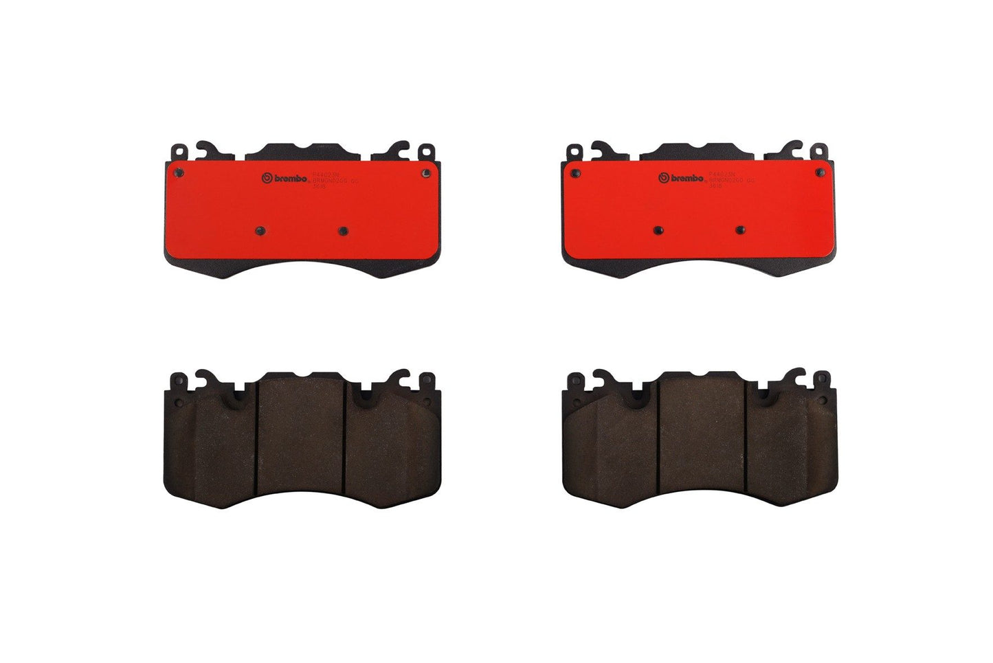 Top View of Front Disc Brake Pad Set BREMBO P44023N