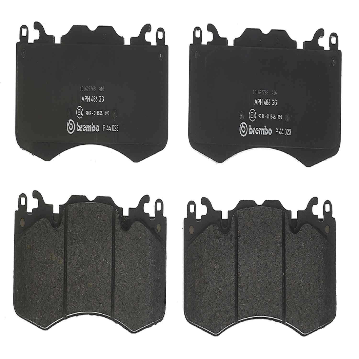 Front View of Front Disc Brake Pad Set BREMBO P44023