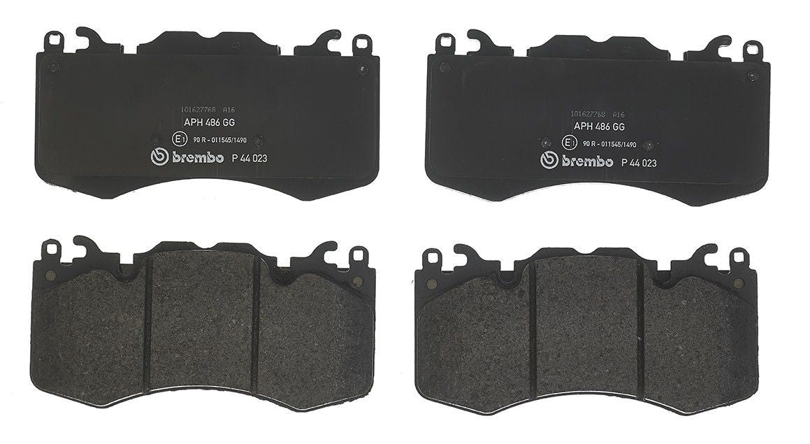 Top View of Front Disc Brake Pad Set BREMBO P44023