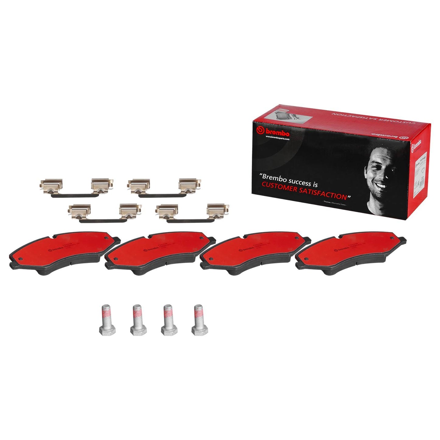 Front View of Front Disc Brake Pad Set BREMBO P44024N