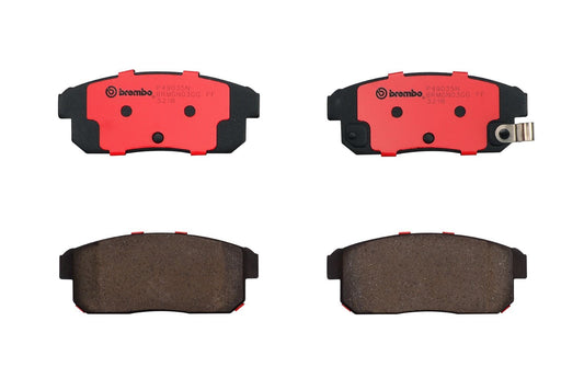 Top View of Rear Disc Brake Pad Set BREMBO P49035N