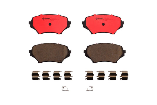 Top View of Front Disc Brake Pad Set BREMBO P49043N