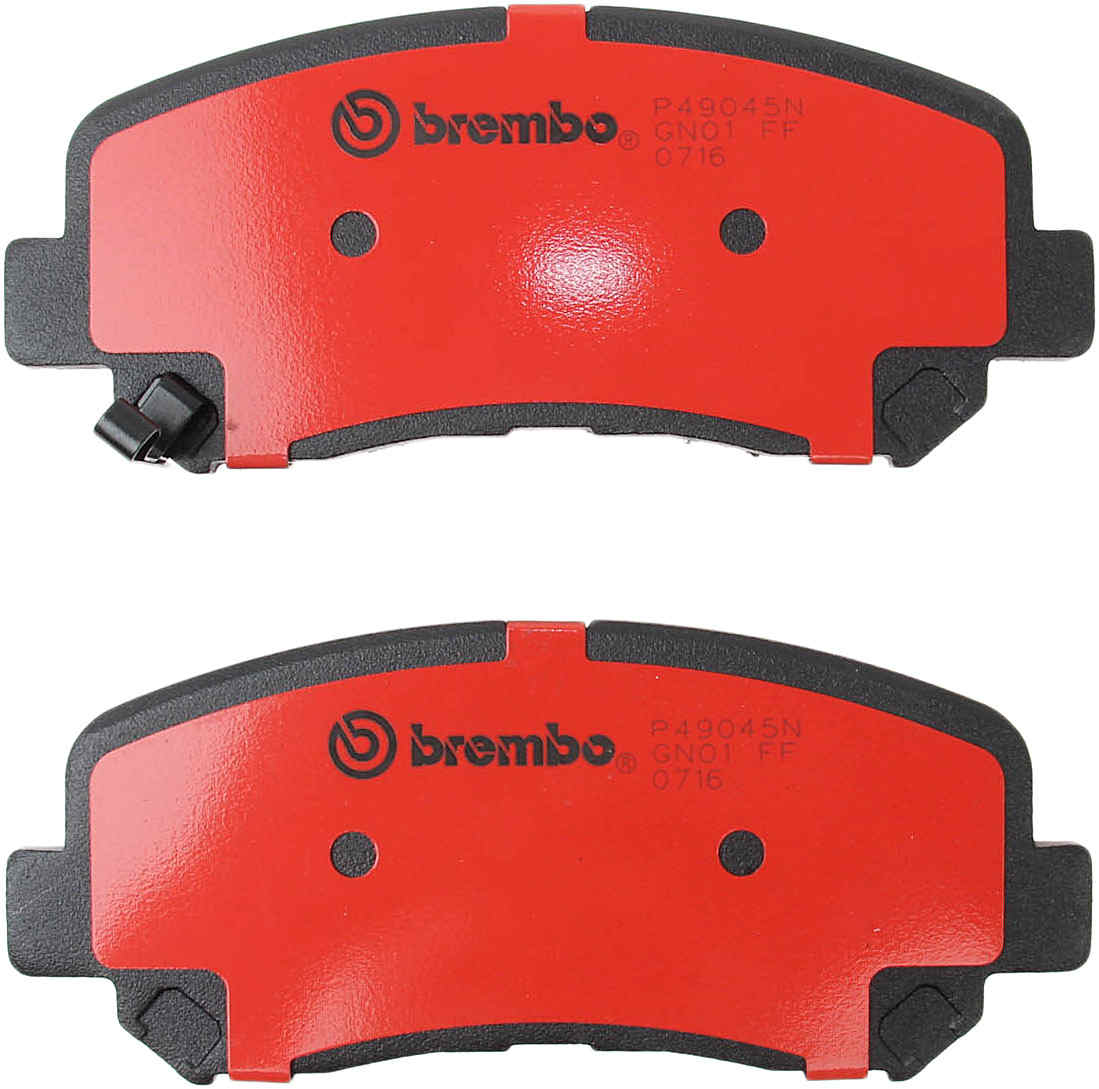 Back View of Front Disc Brake Pad Set BREMBO P49045N