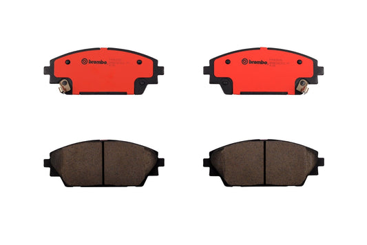 Top View of Front Disc Brake Pad Set BREMBO P49050N