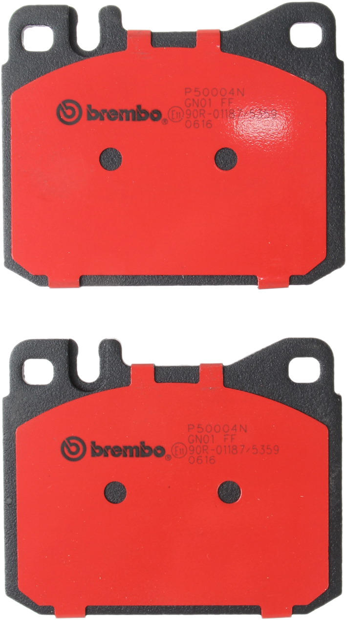 Back View of Front Disc Brake Pad Set BREMBO P50004N