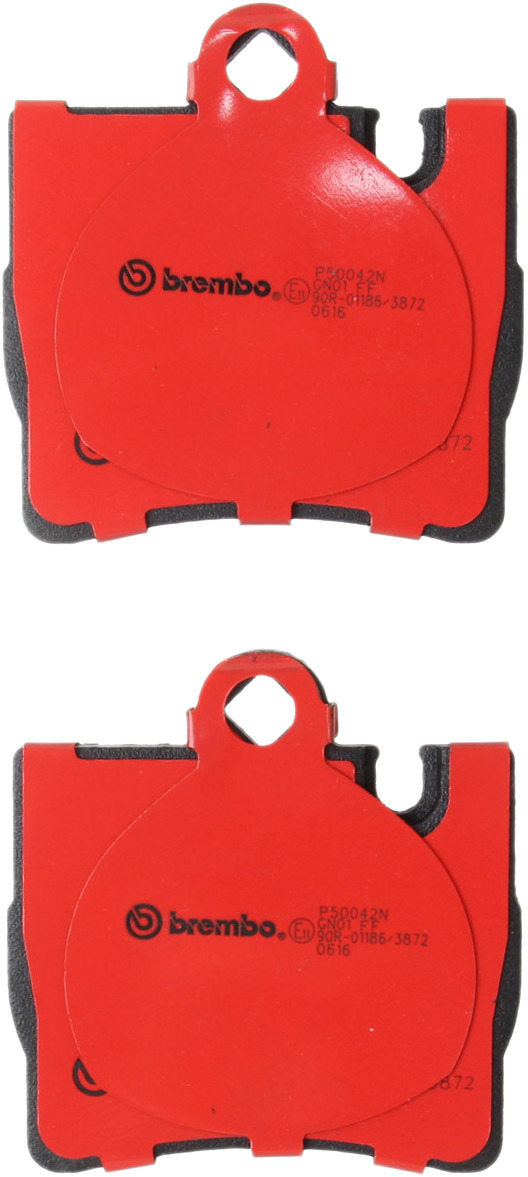 Back View of Rear Disc Brake Pad Set BREMBO P50042N