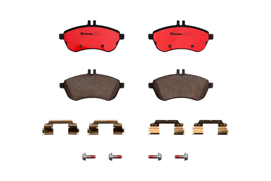 Top View of Front Disc Brake Pad Set BREMBO P50067N