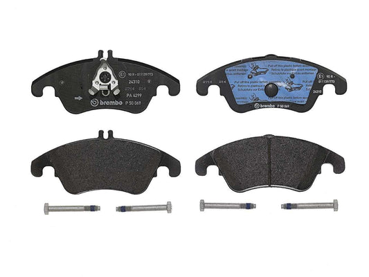 Top View of Front Disc Brake Pad Set BREMBO P50069