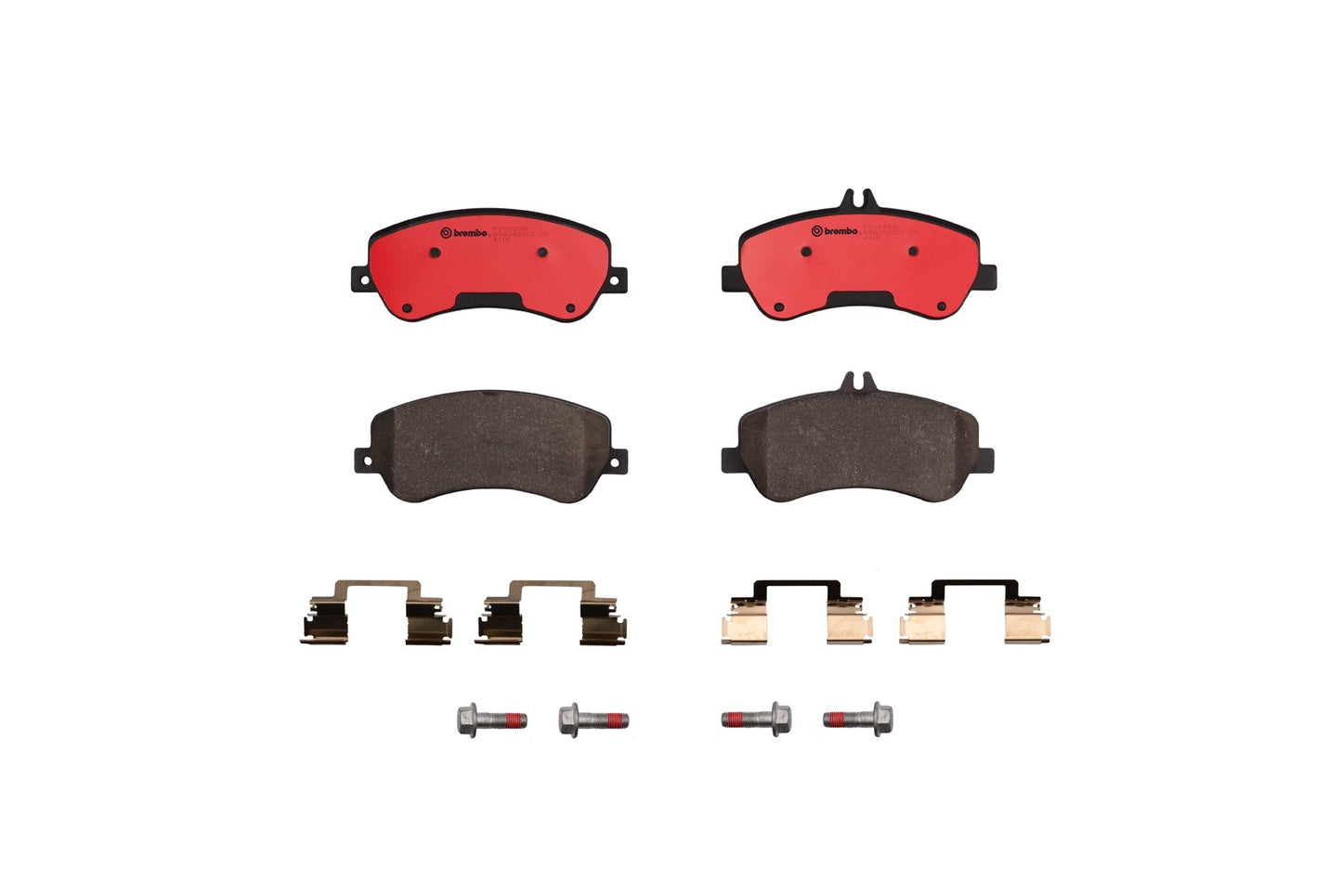 Top View of Front Disc Brake Pad Set BREMBO P50086N