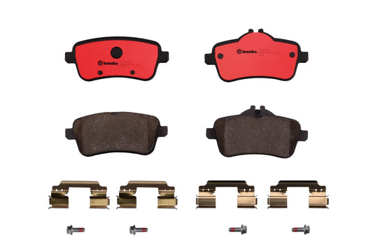 Top View of Rear Disc Brake Pad Set BREMBO P50099N