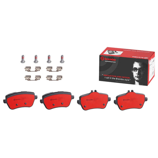 Front View of Rear Disc Brake Pad Set BREMBO P50103N