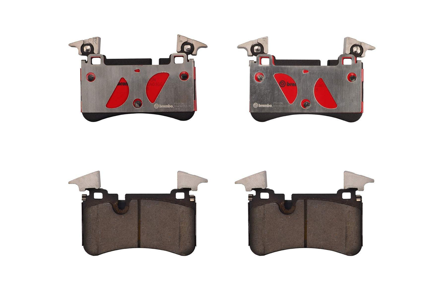 Top View of Rear Disc Brake Pad Set BREMBO P50113N