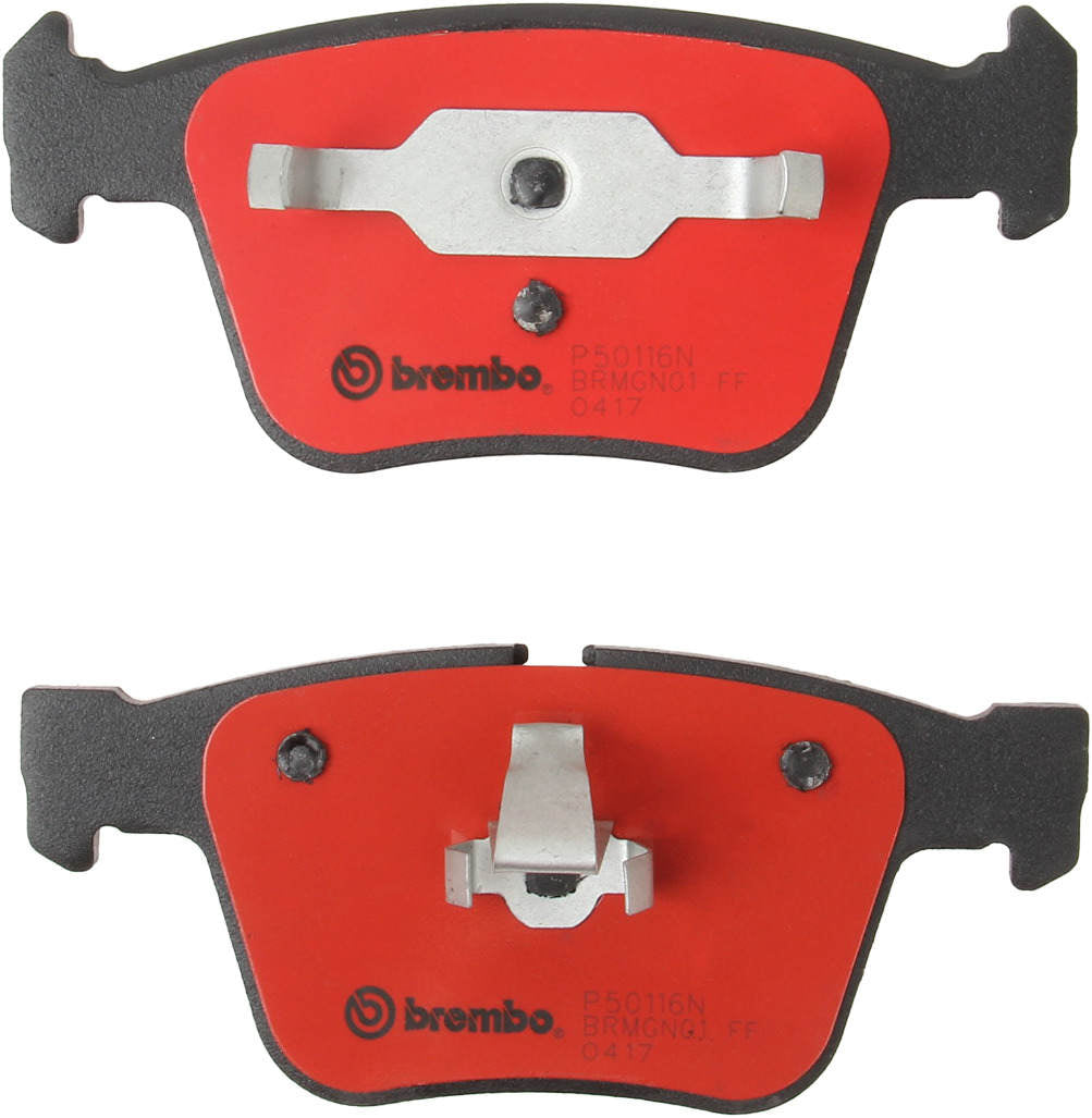 Back View of Rear Disc Brake Pad Set BREMBO P50116N