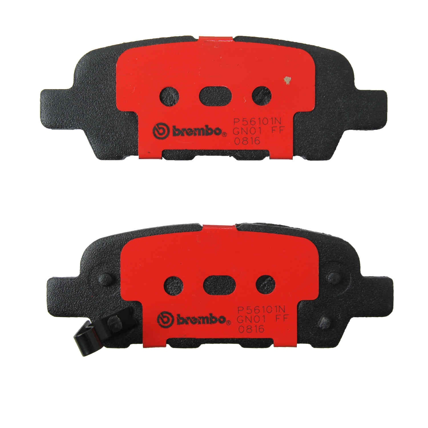 Back View of Rear Disc Brake Pad Set BREMBO P56046N