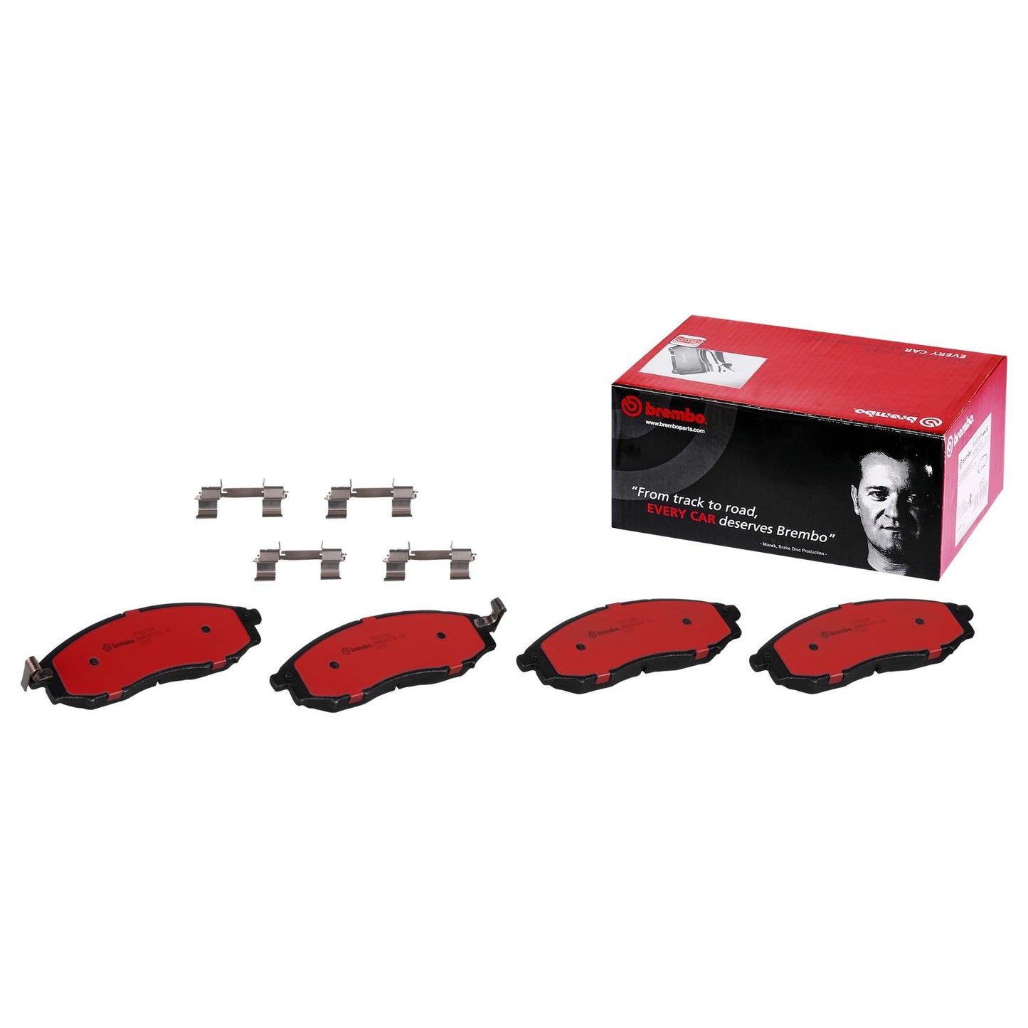 Front View of Front Disc Brake Pad Set BREMBO P56049N