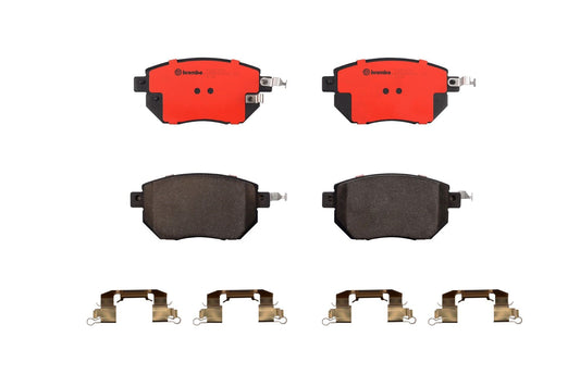 Top View of Front Disc Brake Pad Set BREMBO P56051N