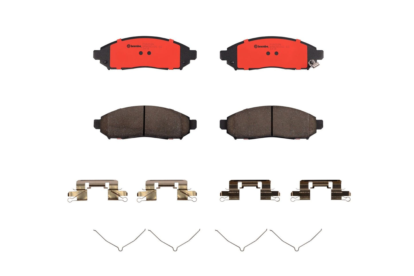 Top View of Front Disc Brake Pad Set BREMBO P56059N