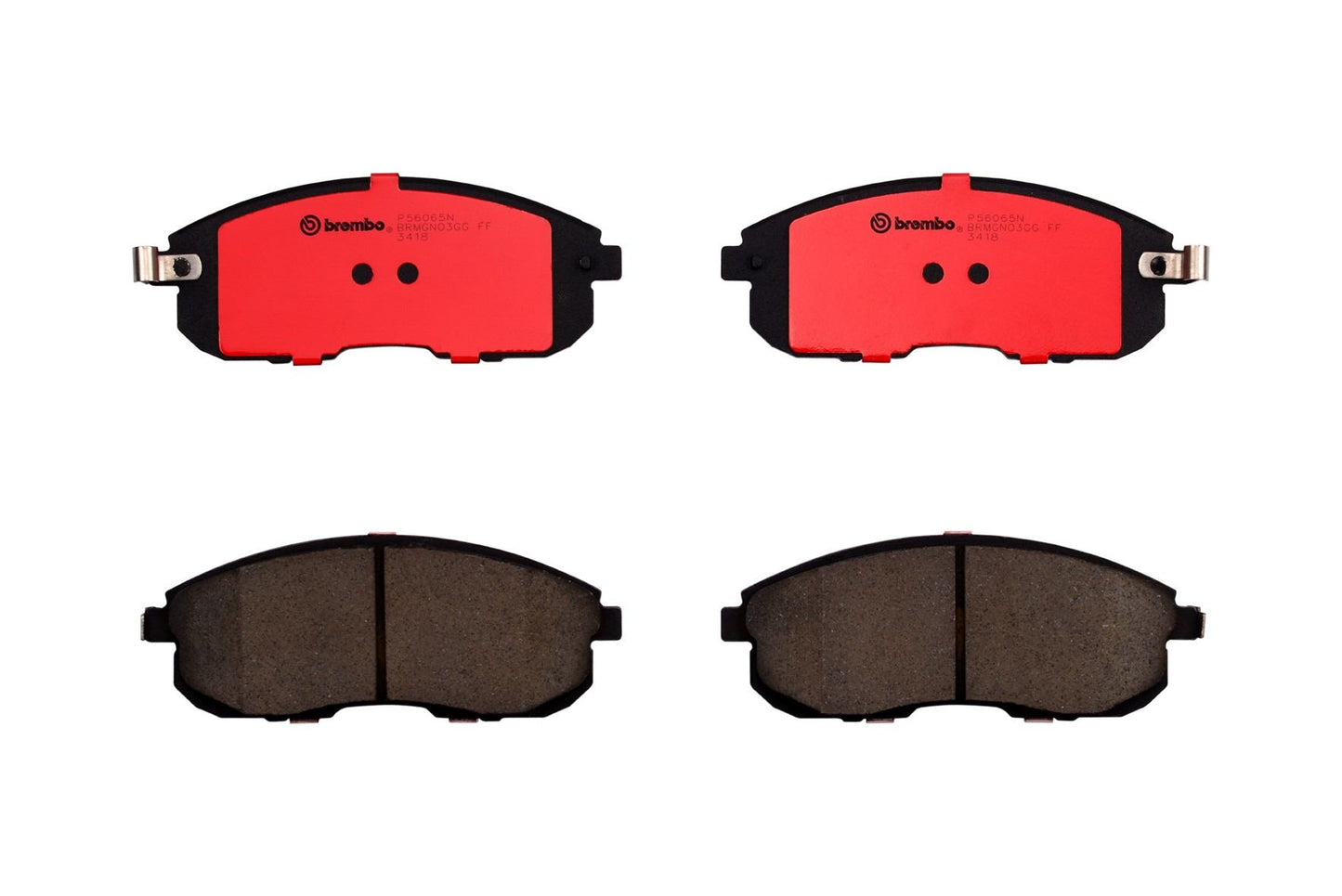 Top View of Front Disc Brake Pad Set BREMBO P56065N