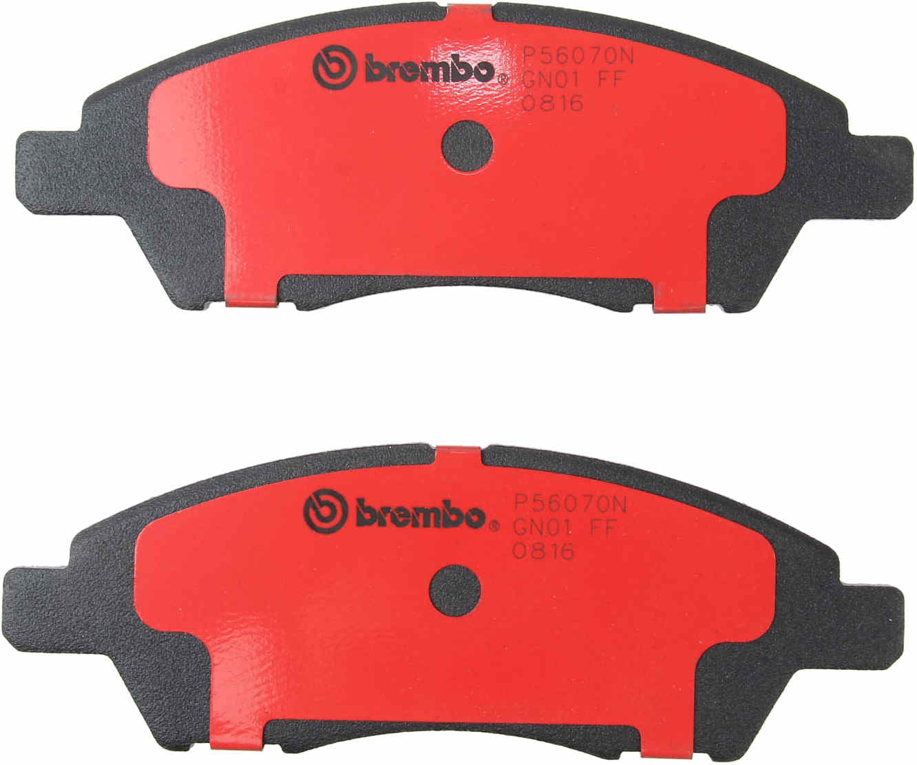 Back View of Front Disc Brake Pad Set BREMBO P56070N