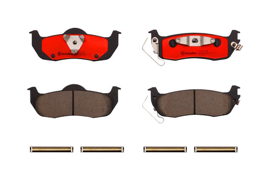 Top View of Rear Disc Brake Pad Set BREMBO P56074N