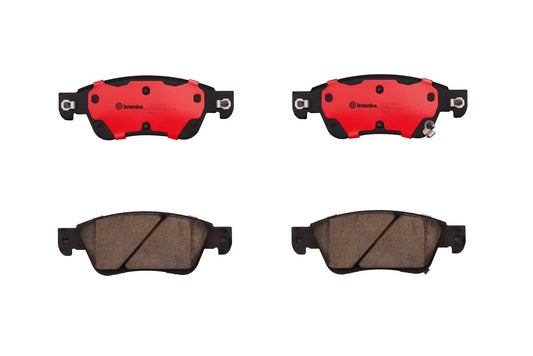 Top View of Front Disc Brake Pad Set BREMBO P56080N