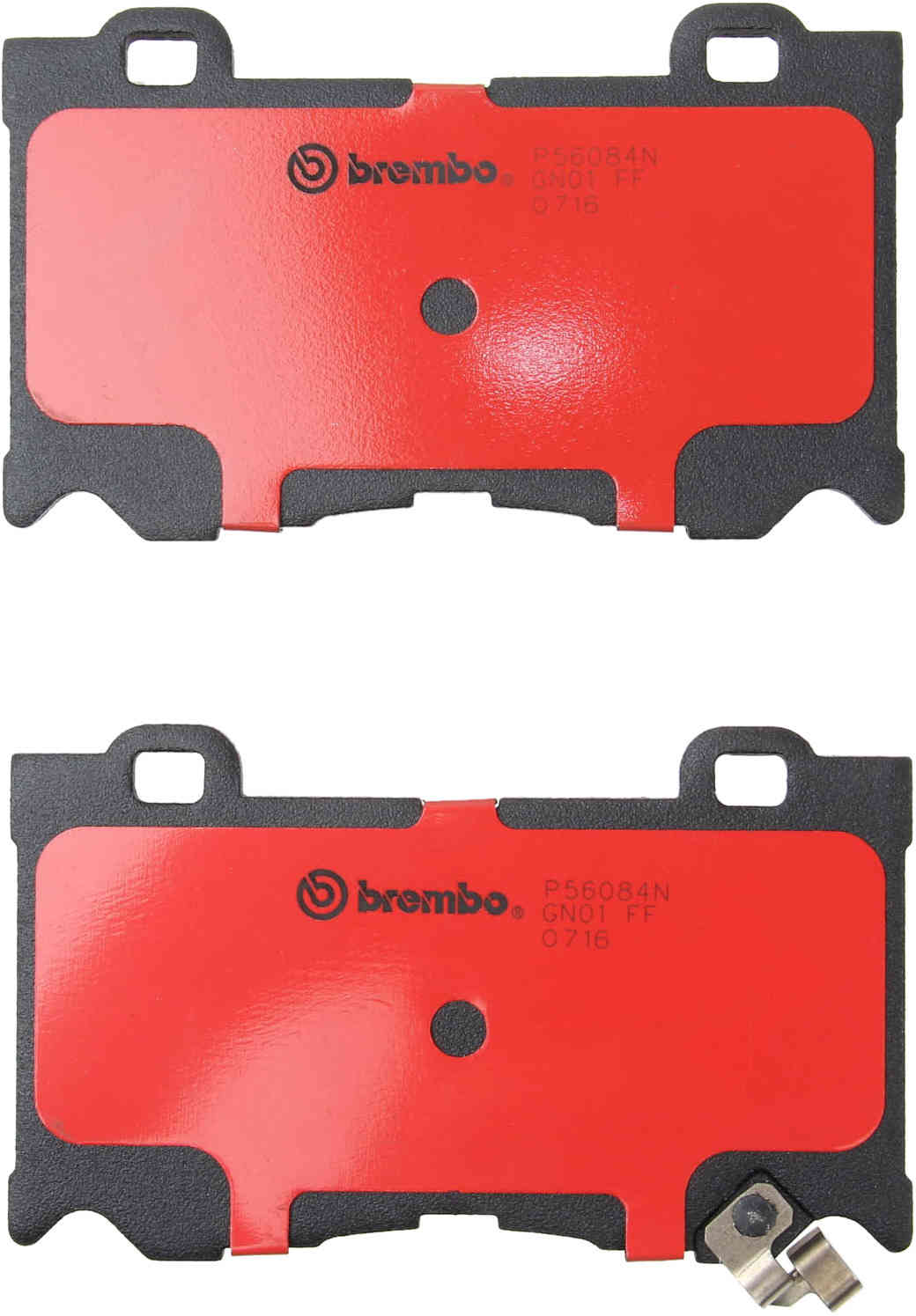 Back View of Front Disc Brake Pad Set BREMBO P56084N