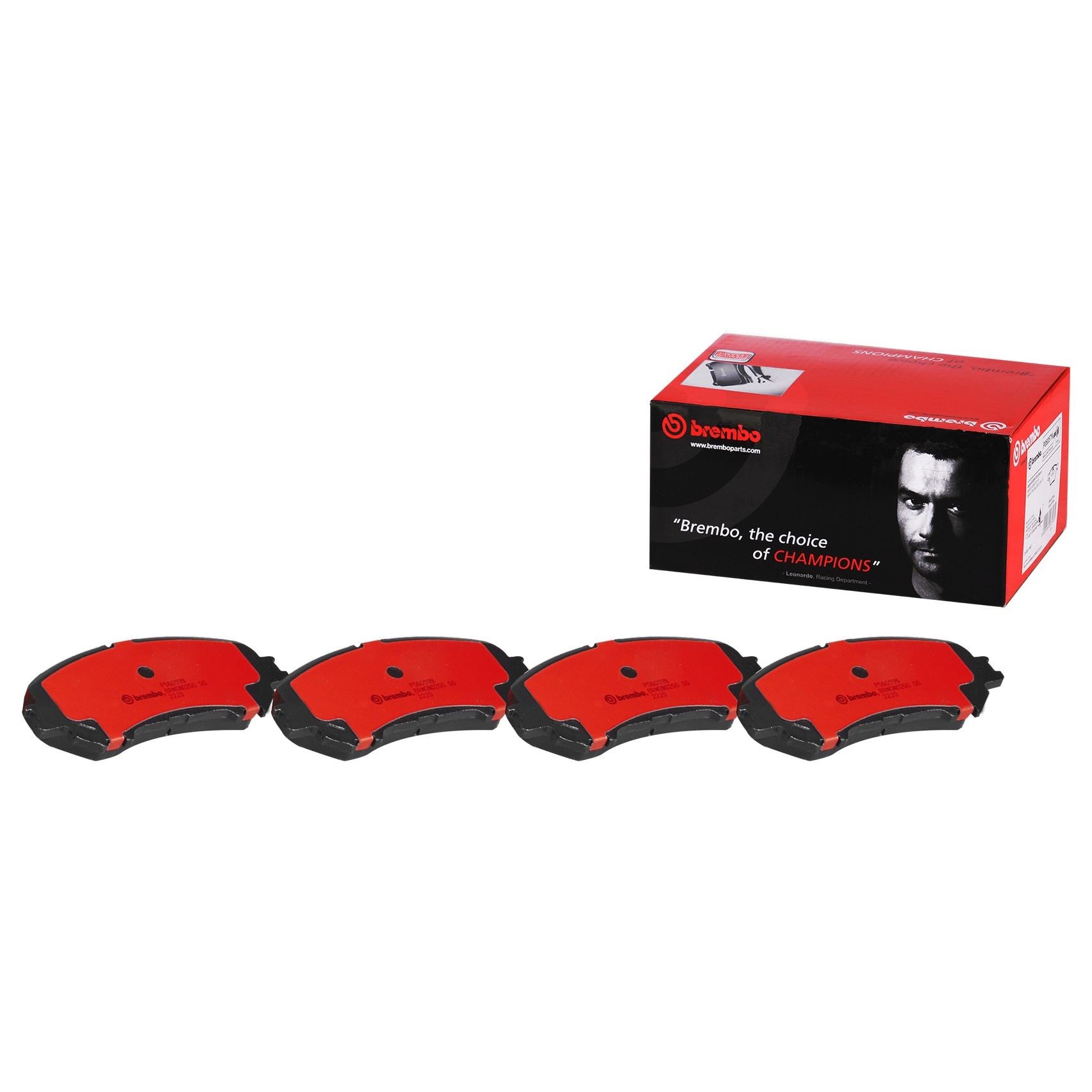 Front View of Front Disc Brake Pad Set BREMBO P56099N