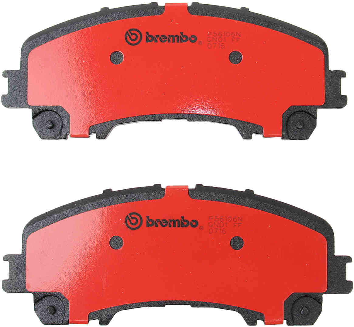 Back View of Front Disc Brake Pad Set BREMBO P56106N