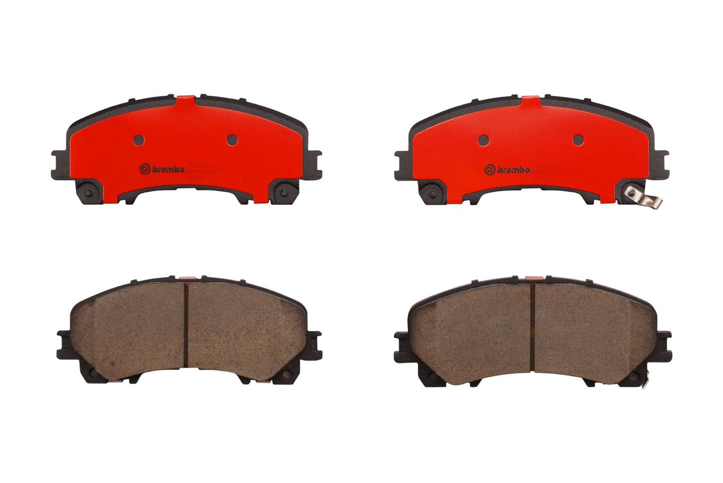 Top View of Front Disc Brake Pad Set BREMBO P56106N