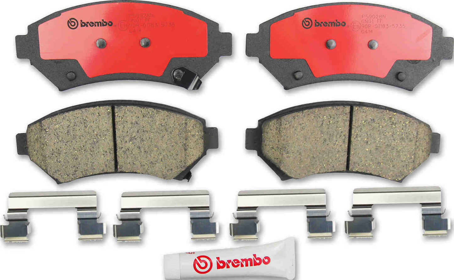 Front Disc Brake Pad Set BREMBO P59028N For Buick Chevrolet Pontiac Oldsmobile Cadillac