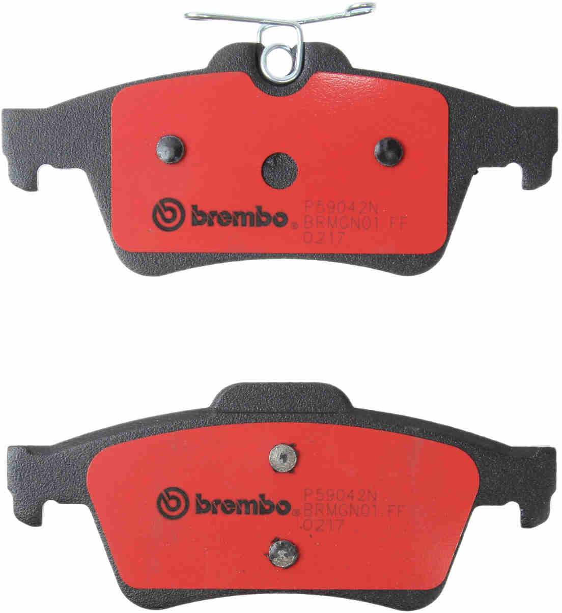 Back View of Rear Disc Brake Pad Set BREMBO P59042N