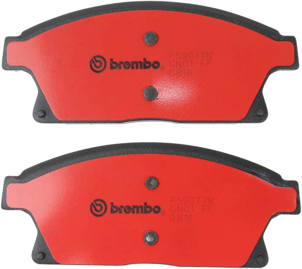 Back View of Front Disc Brake Pad Set BREMBO P59077N