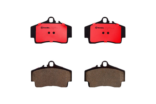 Top View of Rear Disc Brake Pad Set BREMBO P65008N