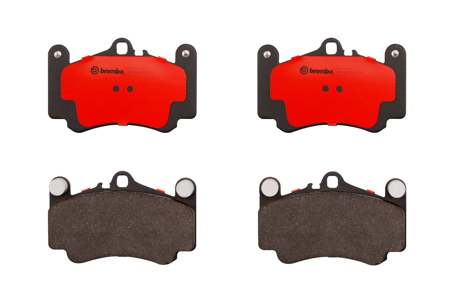 Top View of Front Disc Brake Pad Set BREMBO P65011N