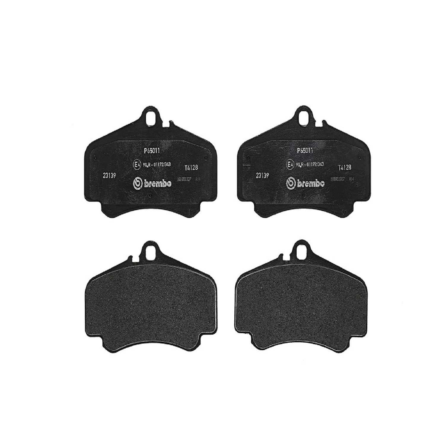 Front View of Front Disc Brake Pad Set BREMBO P65011