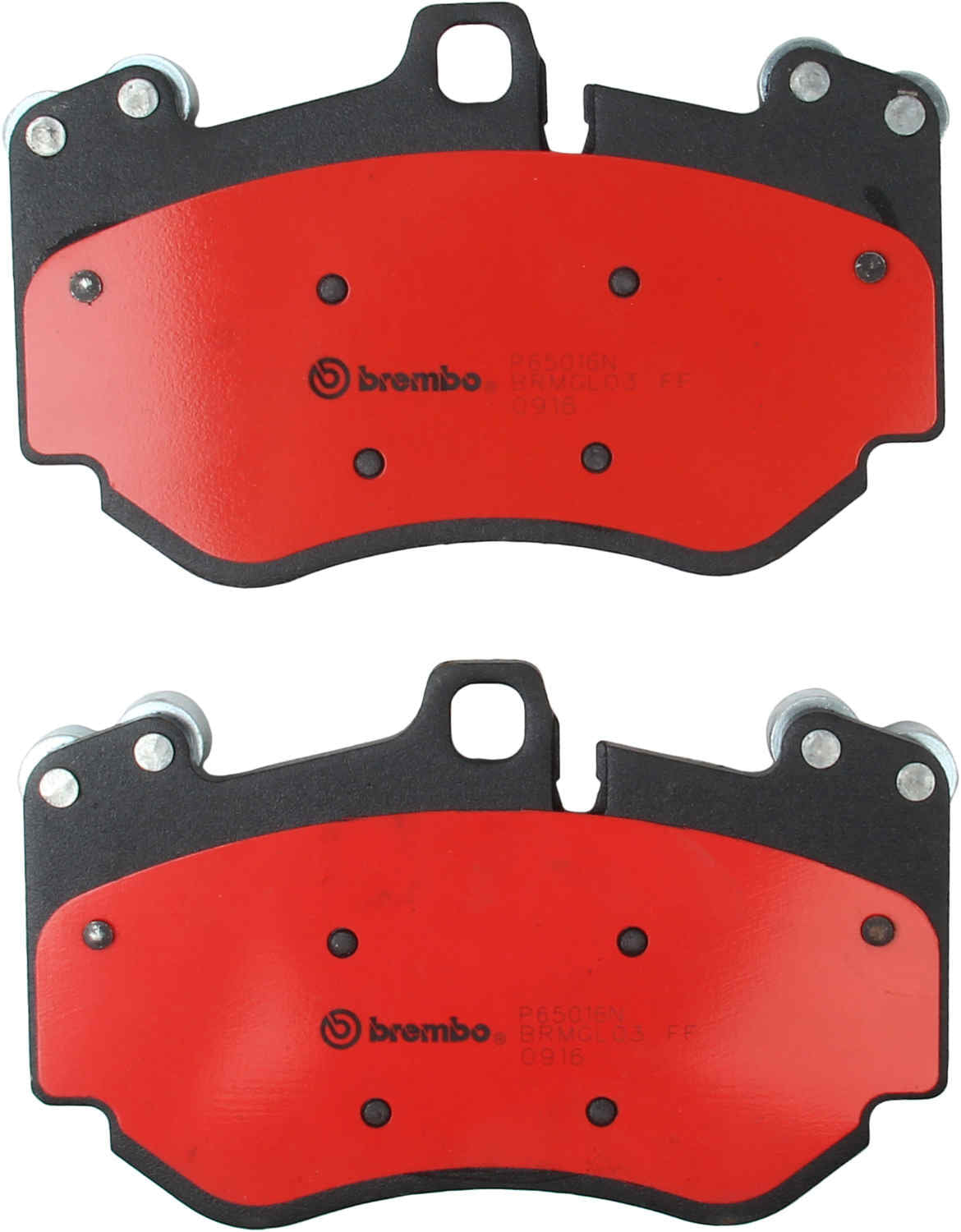 Back View of Front Disc Brake Pad Set BREMBO P65016N