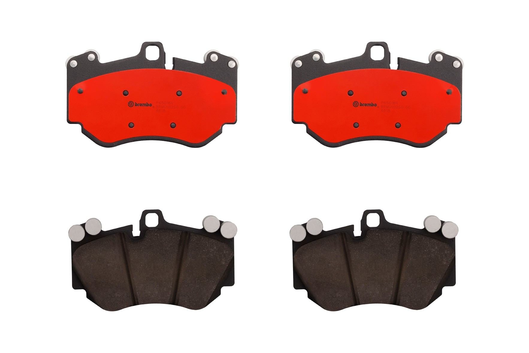 Top View of Front Disc Brake Pad Set BREMBO P65016N