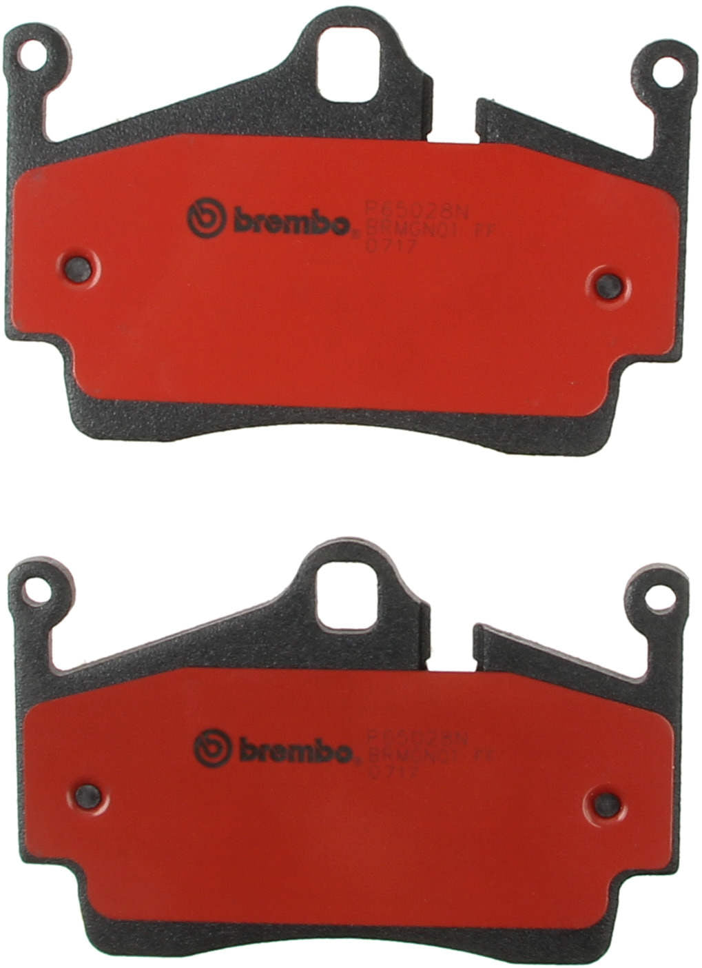 Back View of Rear Disc Brake Pad Set BREMBO P65028N