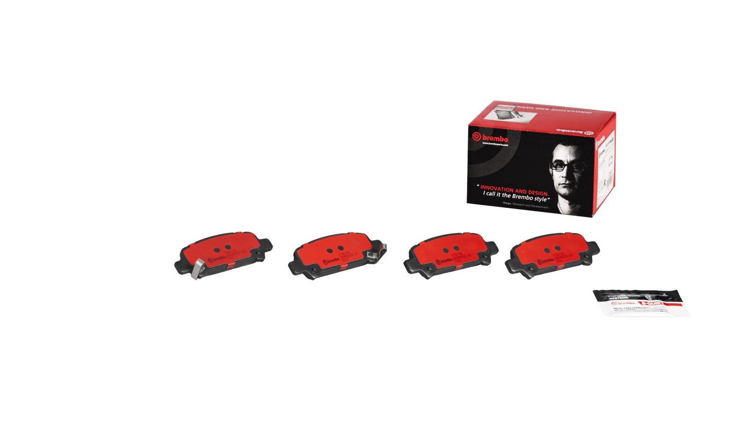 Front View of Rear Disc Brake Pad Set BREMBO P78011N