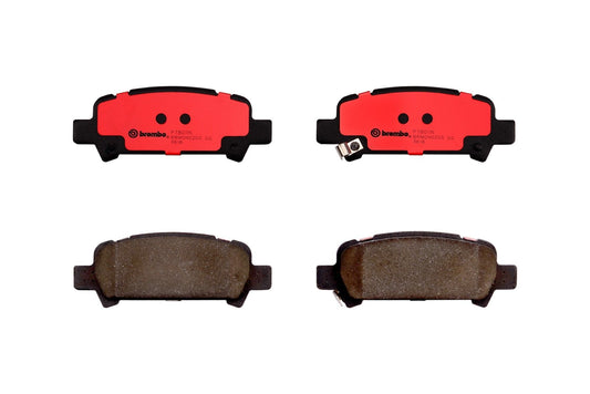 Top View of Rear Disc Brake Pad Set BREMBO P78011N