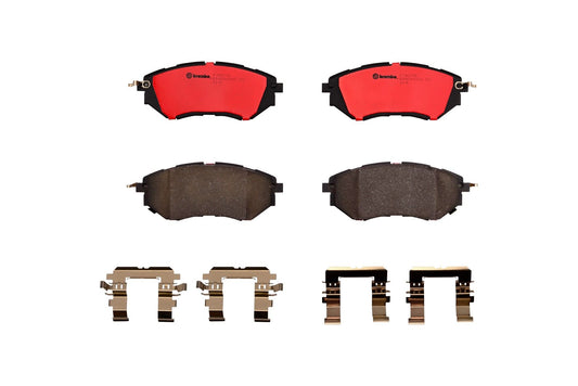 Top View of Front Disc Brake Pad Set BREMBO P78017N