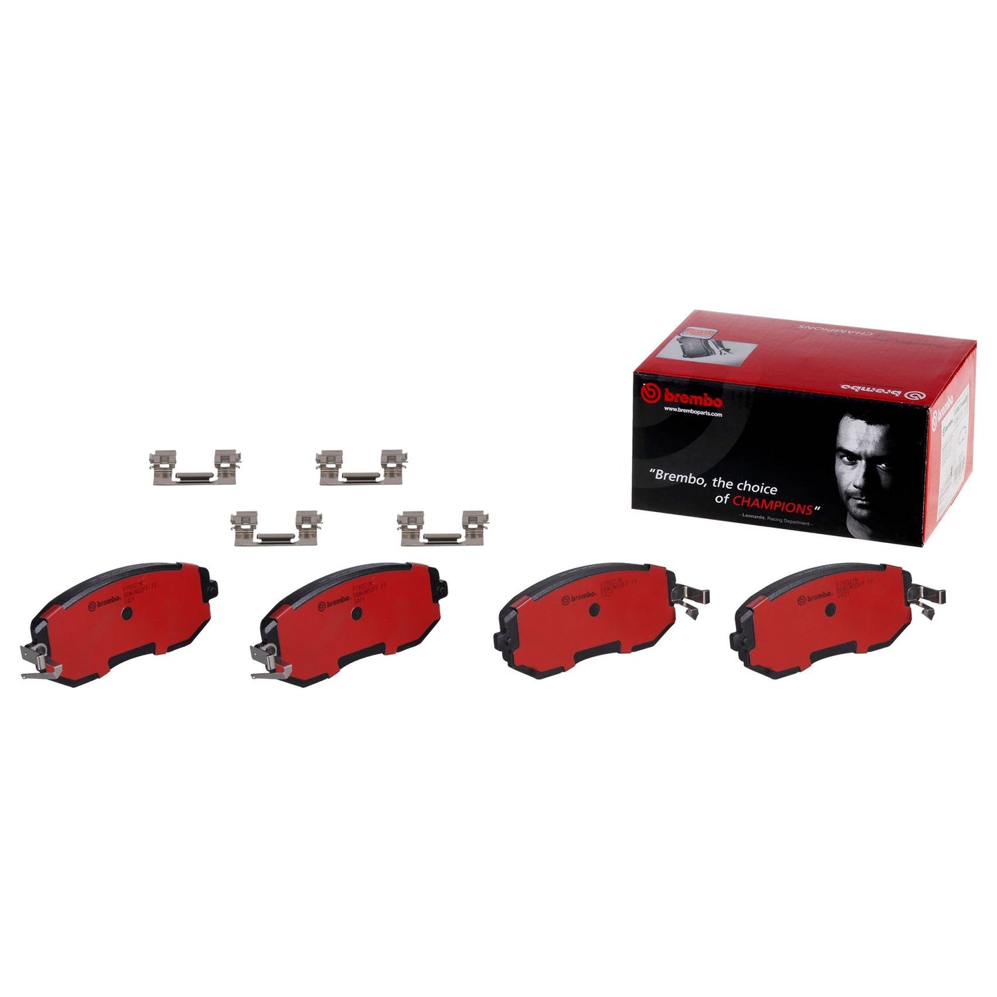 Front View of Front Disc Brake Pad Set BREMBO P78021N