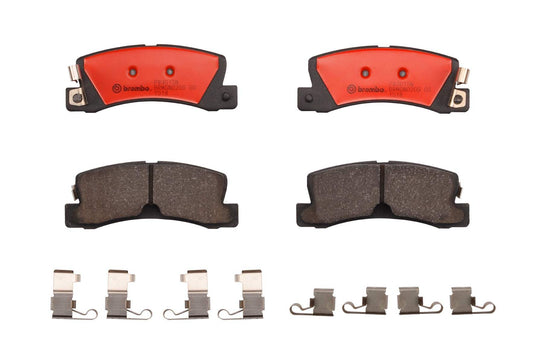 Top View of Rear Disc Brake Pad Set BREMBO P83015N