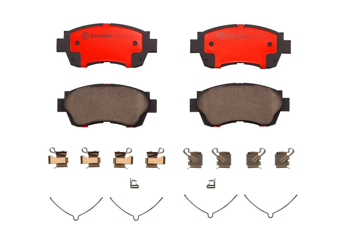 Front View of Front Disc Brake Pad Set BREMBO P83027N