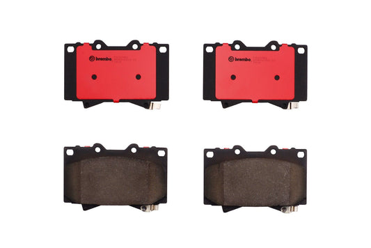 Top View of Front Disc Brake Pad Set BREMBO P83048N